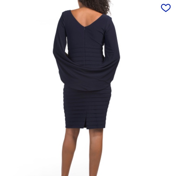 NWT Betsy & Adam draped cape midi dress - Picture 2 of 6